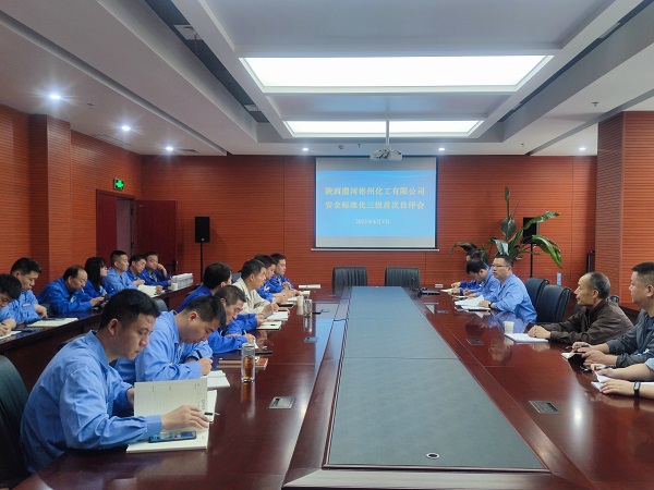 6月7日，陜西渭河彬州化工有限公司組織召開安全生產(chǎn)三級標(biāo)準(zhǔn)化自評會.jpg