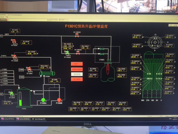 圖2 5月7日，3號氣化爐升溫實時畫面。.jpg